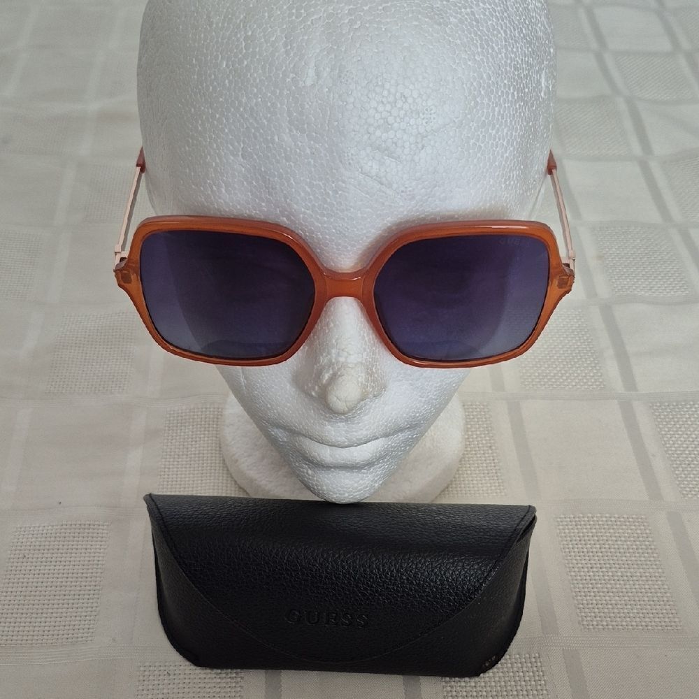 Guess Orange Sunglasses with Black Case